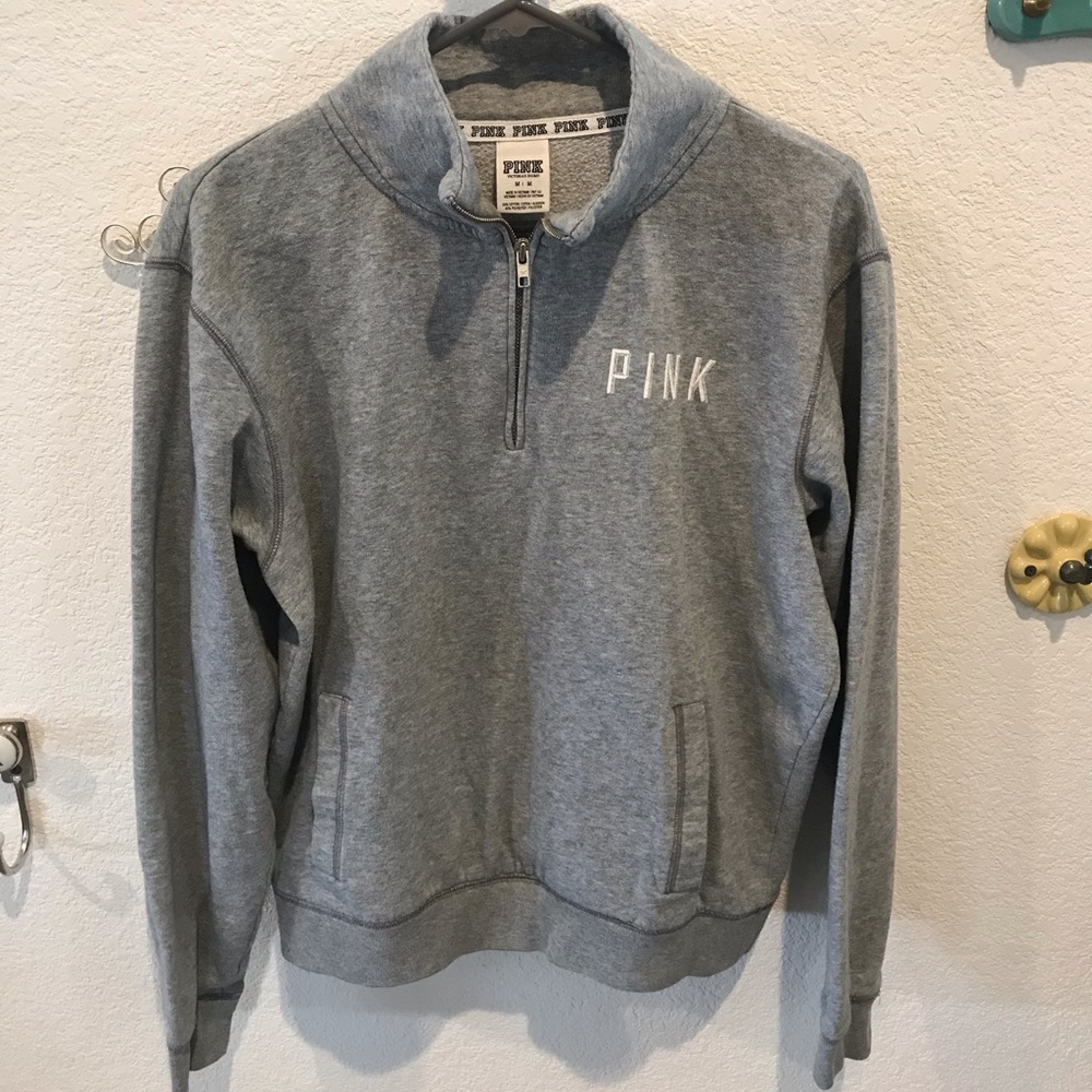 Pink quarter zip pullover